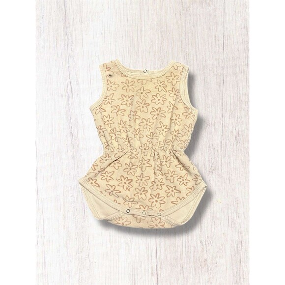 Rylee + Cru | Cinch Playsuit Terry Retro Flowers | 6-12m - Picture 1 of 4